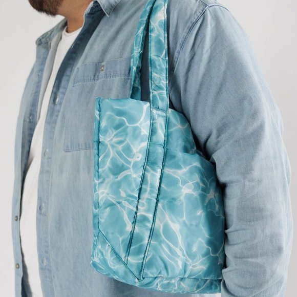 NWT Baggu Puffy Mini Tote - Pool - Picture 2 of 7